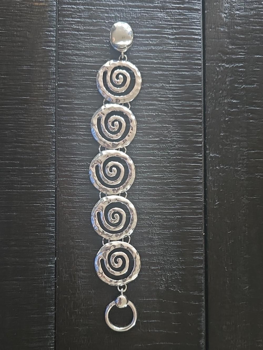 Silver Spiral Link Bracelet - Women Jewelry